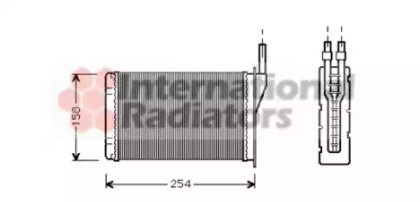 Радиатор отопителя салона VAN WEZEL 43006087