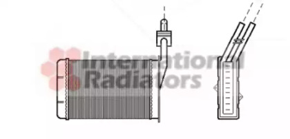 Радиатор отопителя салона VAN WEZEL 43006101