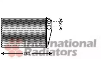 Радиатор отопителя VAN WEZEL 43006354