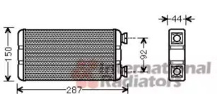 Радиатор отопителя VAN WEZEL 43006457