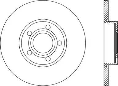 Тормозной диск OPEN PARTS BDR1037.10