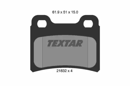 Колодки тормозные TEXTAR 2183201