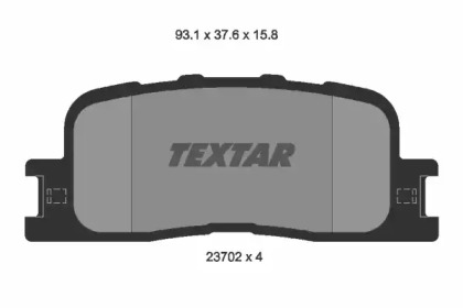 Колодки тормозные TEXTAR 2370201