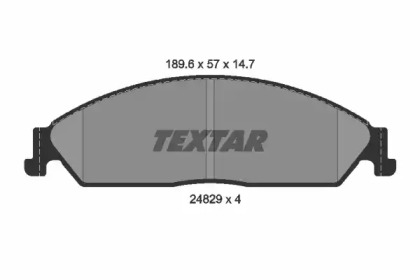 Комплект тормозных колодок TEXTAR 2482901