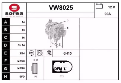 Генератор SNRA VW8025