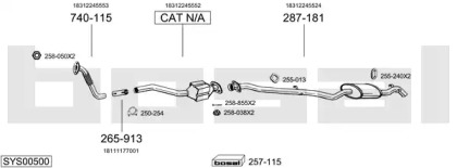 Глушитель BOSAL SYS00500
