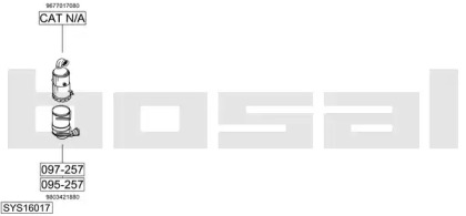 Глушитель BOSAL SYS16017