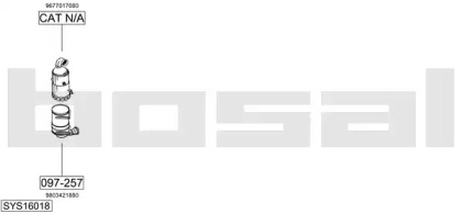 Глушитель BOSAL SYS16018
