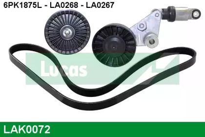 Ременный комплект LUCAS ENGINE DRIVE LAK0072