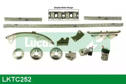 Комплект цепи привода распредвала LUCAS ENGINE DRIVE LKTC252