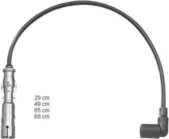 Провода зажигания высоковольтные комплект CHAMPION CLS048