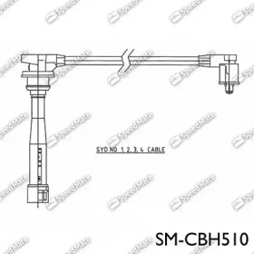 Провода зажигания высоковольтные SPEEDMATE SM-CBH510