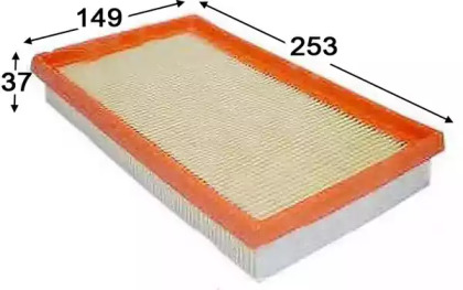 

Фильтр воздушный JS ASAKASHI A9507