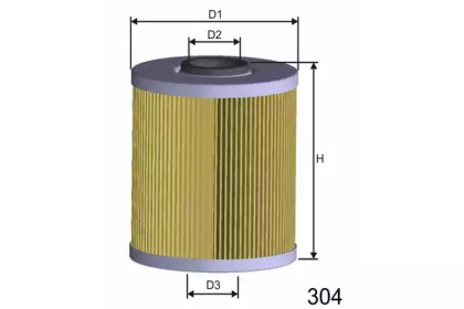Фильтр топливный MISFAT F686