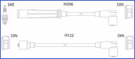 Провода зажигания высоковольтные комплект HUCO / HITACHI 134474
