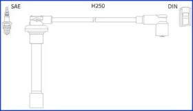 Провод зажигания высоковольтный HUCO / HITACHI 134520