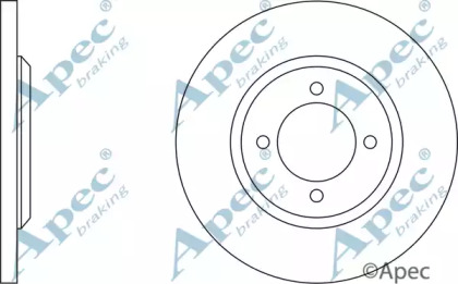 Тормозной диск APEC braking DSK120