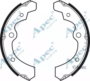 Комлект тормозных накладок APEC braking SHU444