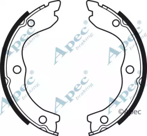 Комлект тормозных накладок APEC braking SHU678