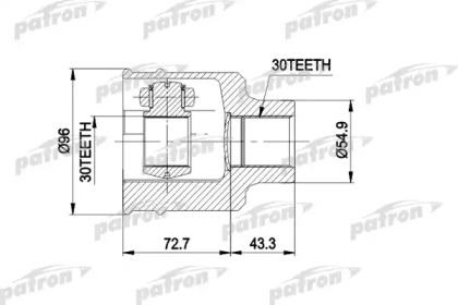 Шарнирный комплект PATRON PCV5001