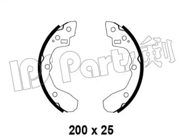 Тормозные колодки IPS PARTS IBL-4305