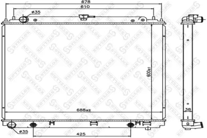 

Радиатор охлаждения STELLOX 1025420SX