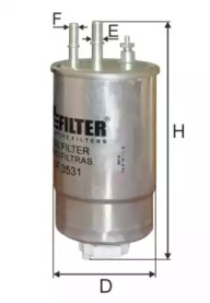 Фільтр палива MFILTER DF 3531