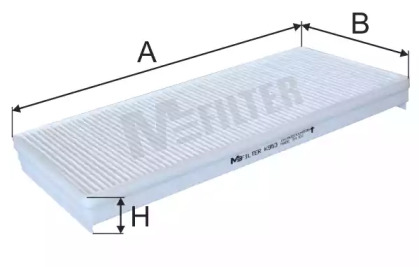 Фильтр воздуха салона MFILTER K 953