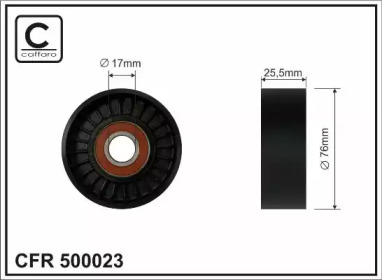 

Ролик натяжителя CAFFARO 500023