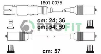 Провода зажигания высоковольтные комплект PROFIT 1801-0076
