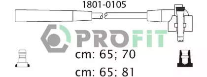 Дроти запалювання високовольтні комплект PROFIT 1801-0105