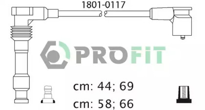 Провода зажигания высоковольтные комплект PROFIT 1801-0117