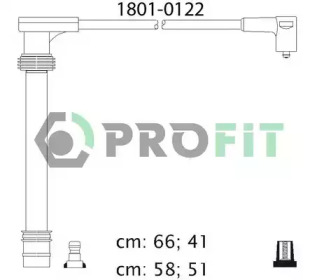 Дроти запалювання високовольтні комплект PROFIT 1801-0122