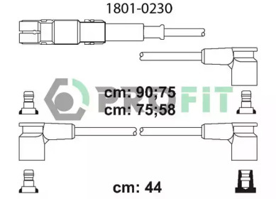 Провода зажигания высоковольтные комплект PROFIT 1801-0230