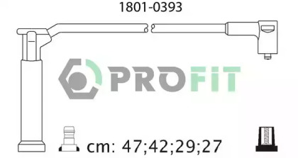 Дроти запалювання високовольтні комплект PROFIT 1801-0393