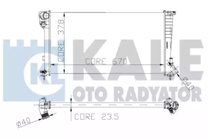 Радиатор охлаждения KALE OTO RADYATOR 160900