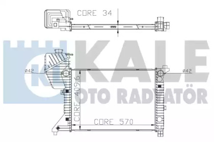 Радіатор охолодження KALE OTO RADYATOR 319900