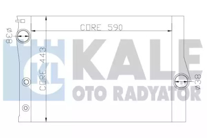 Радиатор охлаждения KALE OTO RADYATOR 342235