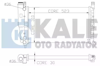 Радиатор охлаждения KALE OTO RADYATOR 342265