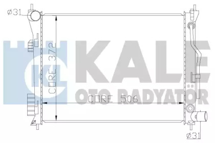 Радіатор охолодження KALE OTO RADYATOR 342280