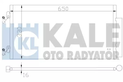 Радиатор кондиционера KALE OTO RADYATOR 342455