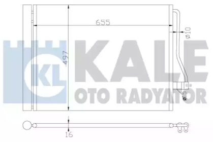 Радиатор кондиционера KALE OTO RADYATOR 342490