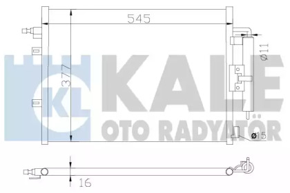 Радиатор кондиционера KALE OTO RADYATOR 342585