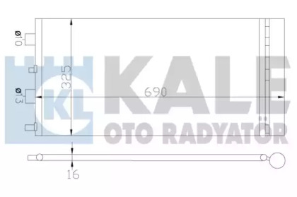 Радиатор кондиционера KALE OTO RADYATOR 342840