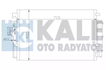 Радіатор кондиціонера KALE OTO RADYATOR 343025