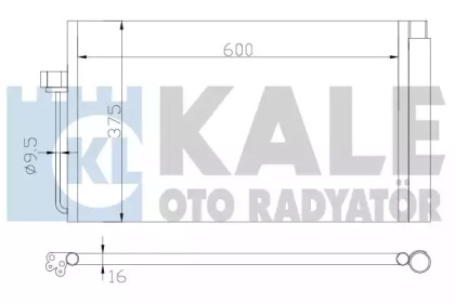 Радиатор кондиционера KALE OTO RADYATOR 343070