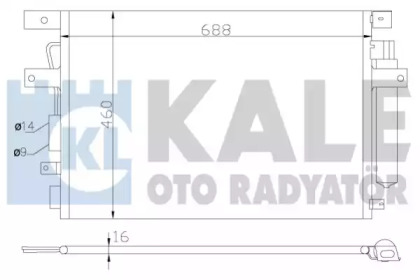 Радиатор кондиционера KALE OTO RADYATOR 343135