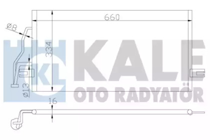 Радиатор кондиционера KALE OTO RADYATOR 343155