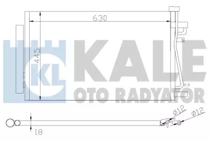 Радиатор кондиционера KALE OTO RADYATOR 343310