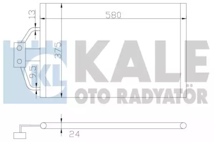 Радіатор кондиціонера KALE OTO RADYATOR 344320